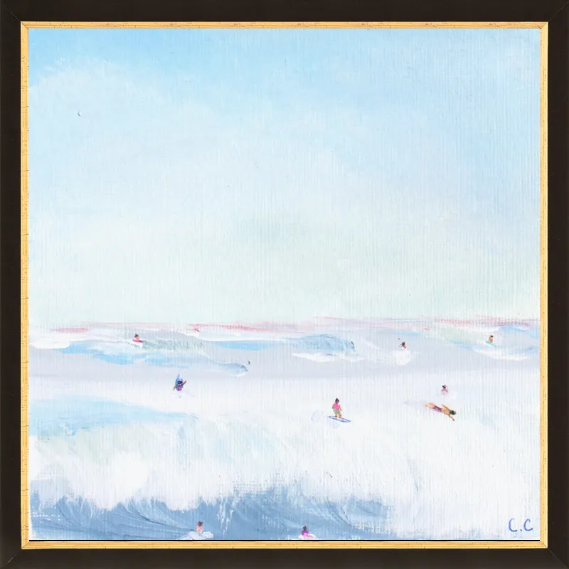 Soft Blue Surf  by Caroline Chriss  for Artfully Walls