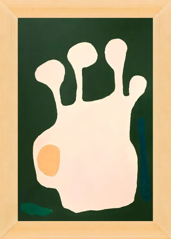 Nectarine Vase, abstraction 11 by Neicy Frey by Neicy Frey for Artfully Walls