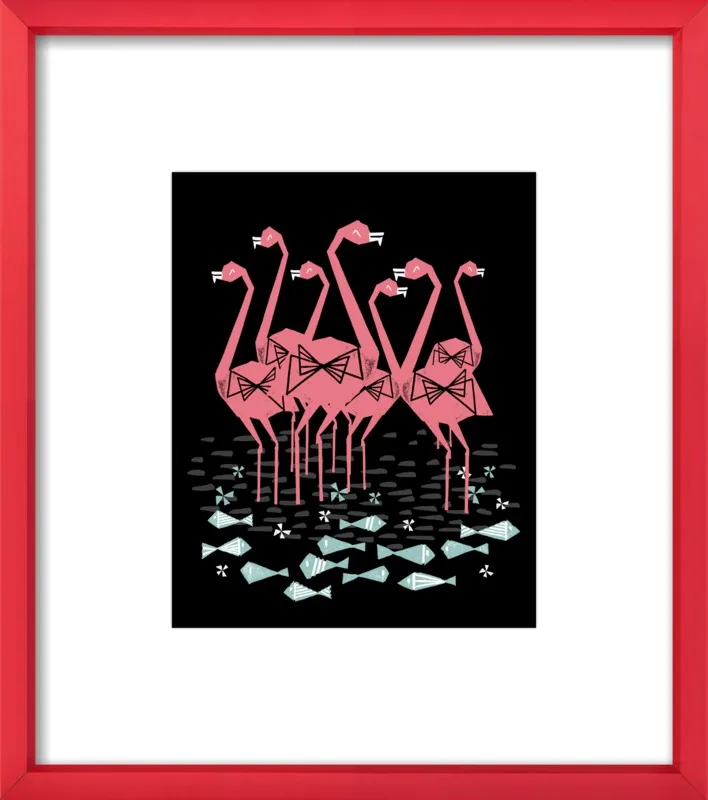 Flamingos by Andrea Lauren for Artfully Walls