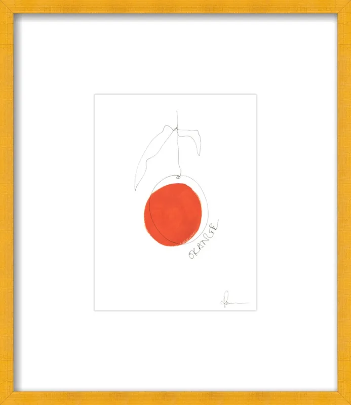 Orange by Polly Mann for Artfully Walls