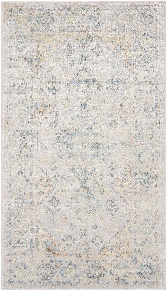Lillian Beige Indoor 2'7" x 7'3" Machine Woven Rug