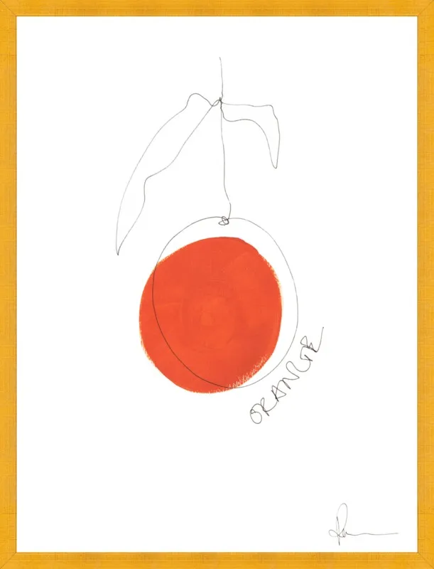 Orange by Polly Mann for Artfully Walls