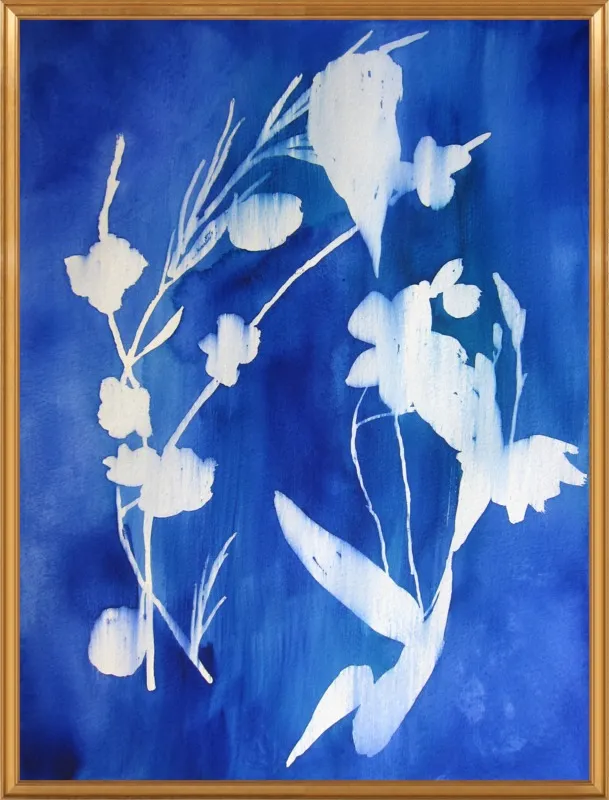 Cyanotype by Christine Lindstrom for Artfully Walls