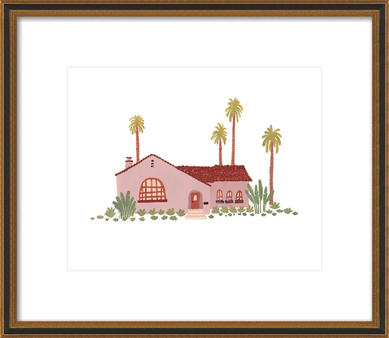 Pink Bungalow by Taylor Ann for Artfully Walls