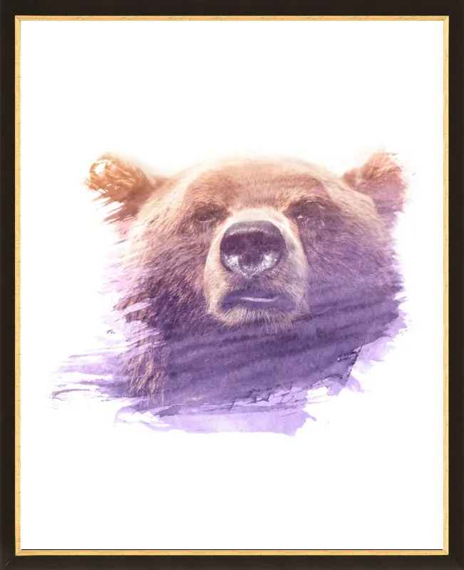 BEAR SUPERIMPOSED WATERCOLOR by Emiliano Deificus for Artfully Walls