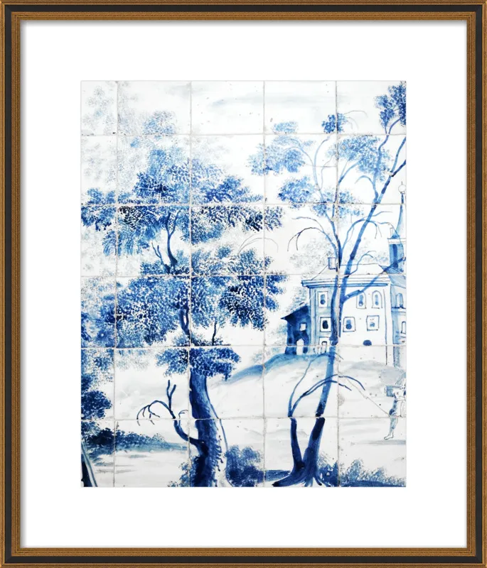 Lisbon Blue Tiles Two by Lupen Grainne for Artfully Walls
