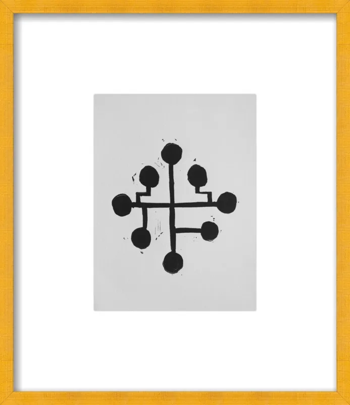 Geometric Midcentury Atomic Print by Stacy Rajab for Artfully Walls