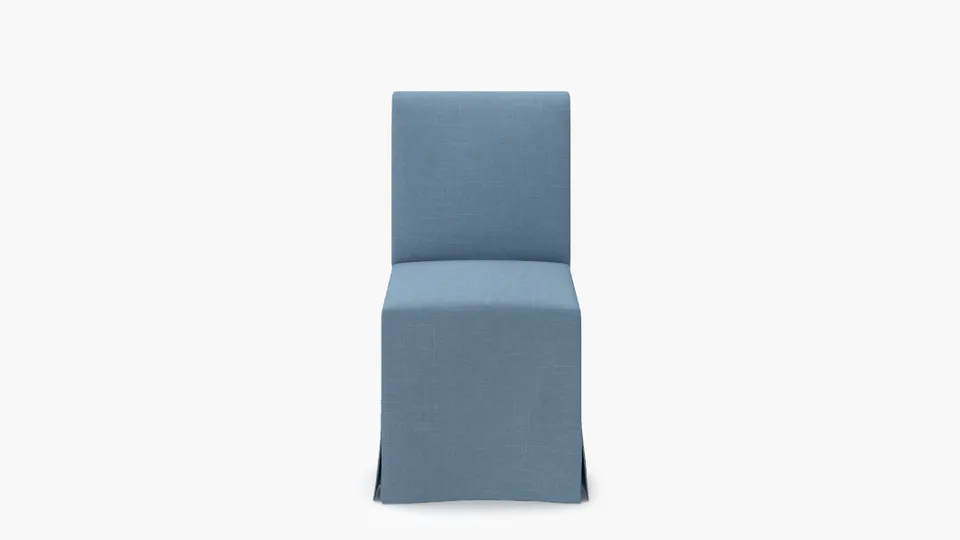 Slipcovered Signature Dining Chair, French Blue Everyday Linen