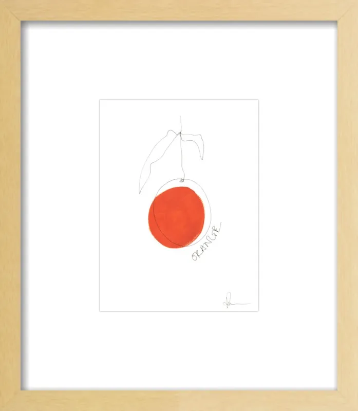 Orange by Polly Mann for Artfully Walls