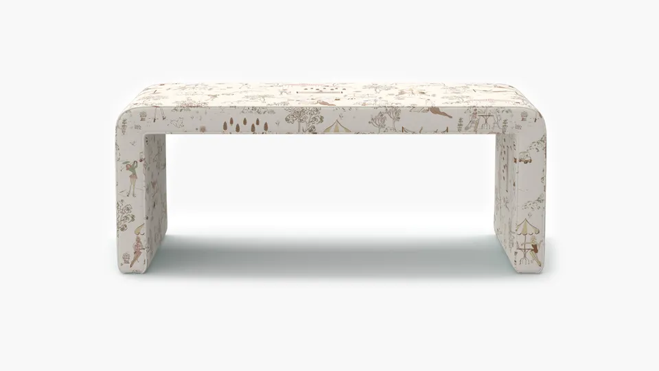 Waterfall Bench, Multi Country Club Toile