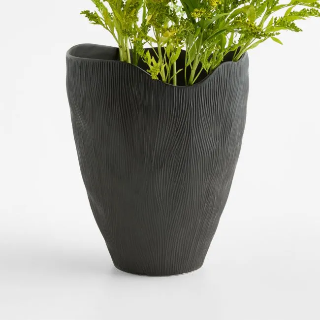 Ithaca Medium Charcoal Vase 14"
