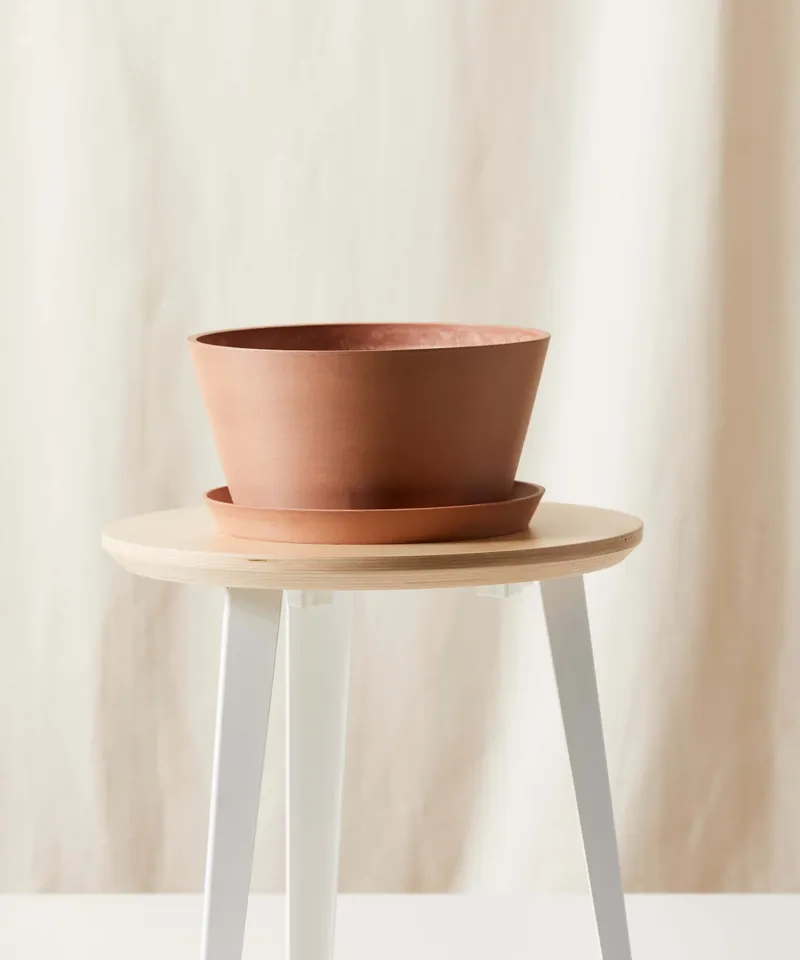 Ecopots Round Tabletop Pot - Large (12") -  Clay