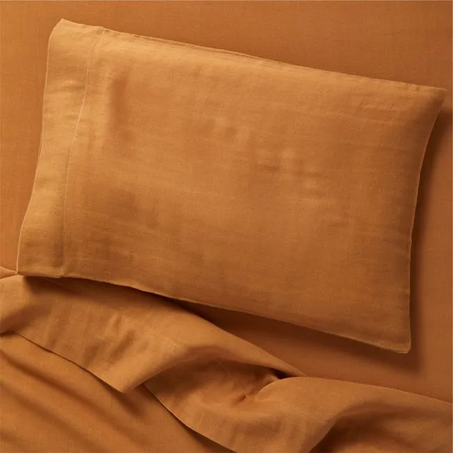 Supersoft Brulee Brown 100% Organic Cotton Gauze Toddler Sheet Set