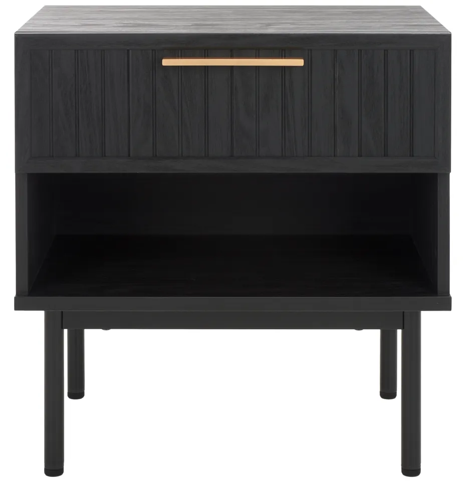 Axelle 1 Drawer Nightstand - Black
