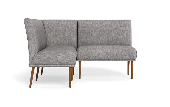 Dorian Upholstered Petite Left Banquette with Tufting Option