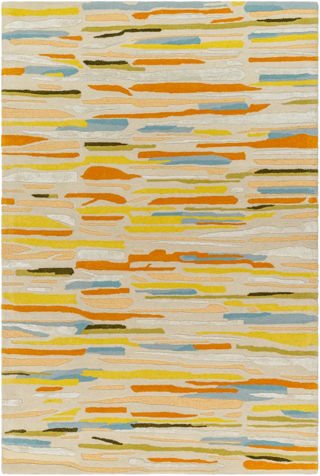 Tallinn Beige Indoor 2' x 3' Handmade Rug