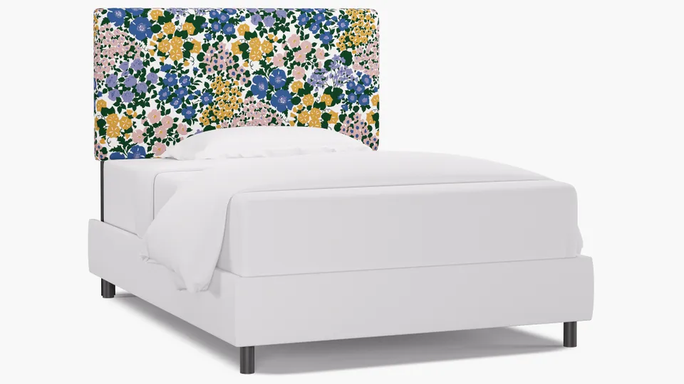 Square Back Headboard, Lavender Million Flowers, Full