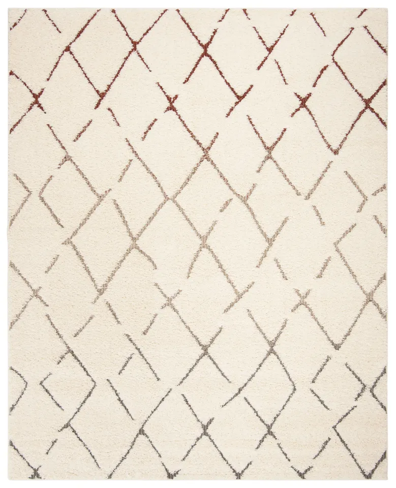 Arlo Home Woven Area Rug, SGG174A, Cream/Multi,  9' X 12'