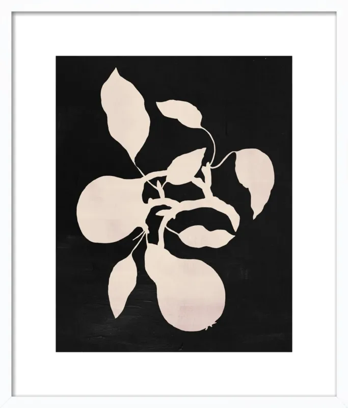 pears black and white by Ruti Shaashua for Artfully Walls
