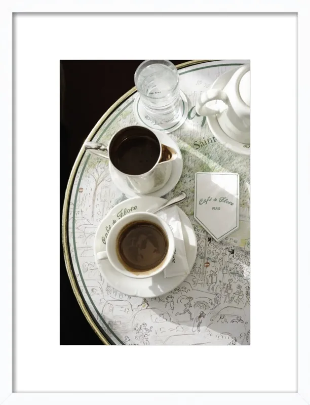 Chocolat chaud au Café de Flore by Lauren & Annael Tolila for Artfully Walls
