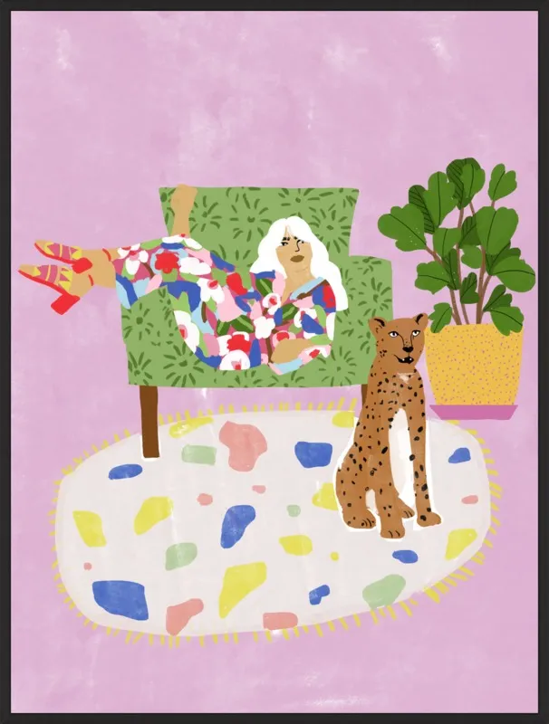 Lady and her tiger by Alja Horvat for Artfully Walls