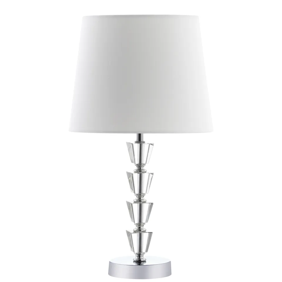 Belomy Table Lamp - Clear/Chrome