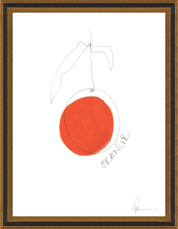 Orange by Polly Mann for Artfully Walls