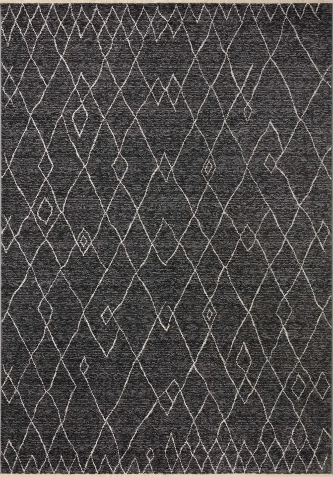 Loloi Vance Charcoal / Dove 18" x 18" Sample
