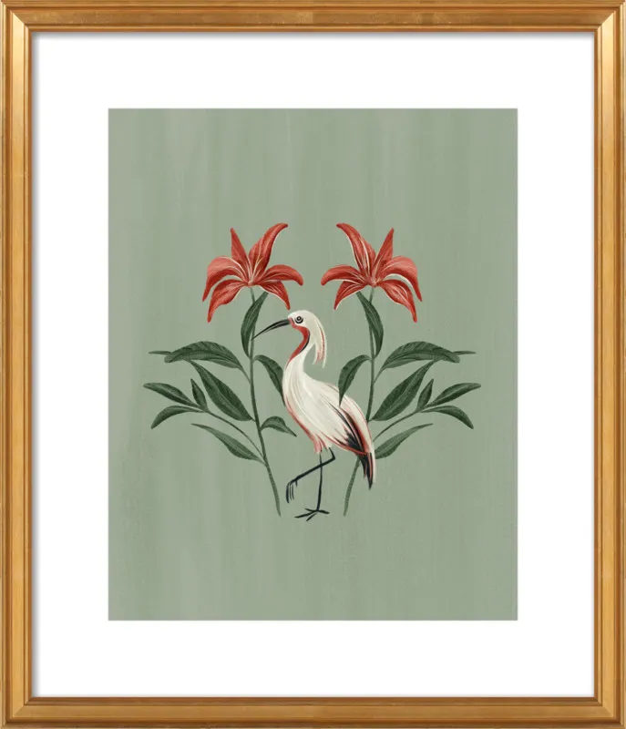 Tropical Crane by Nancy Noreth for Artfully Walls