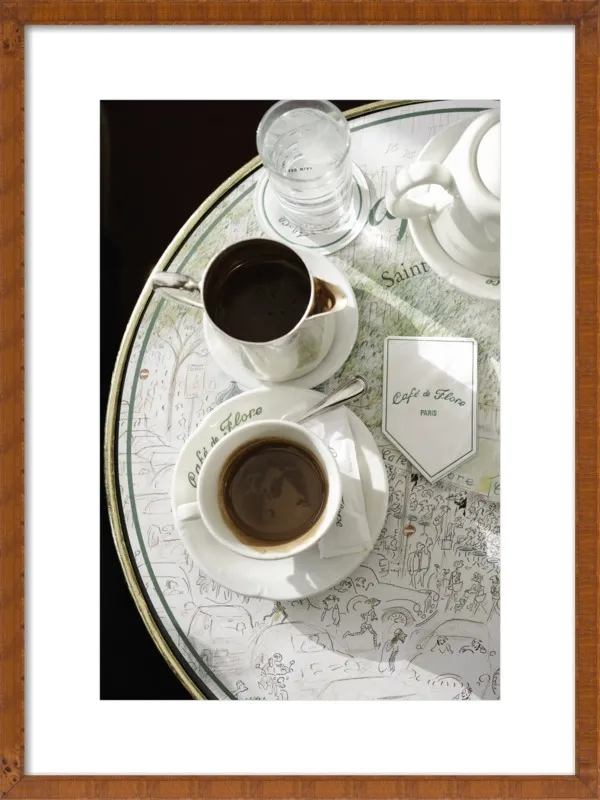 Chocolat chaud au Café de Flore by Lauren & Annael Tolila for Artfully Walls