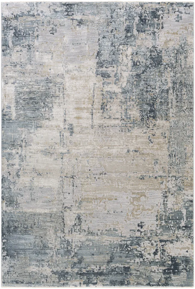 Brunswick Gray Indoor 2'7" x 3'11" Machine Woven Rug