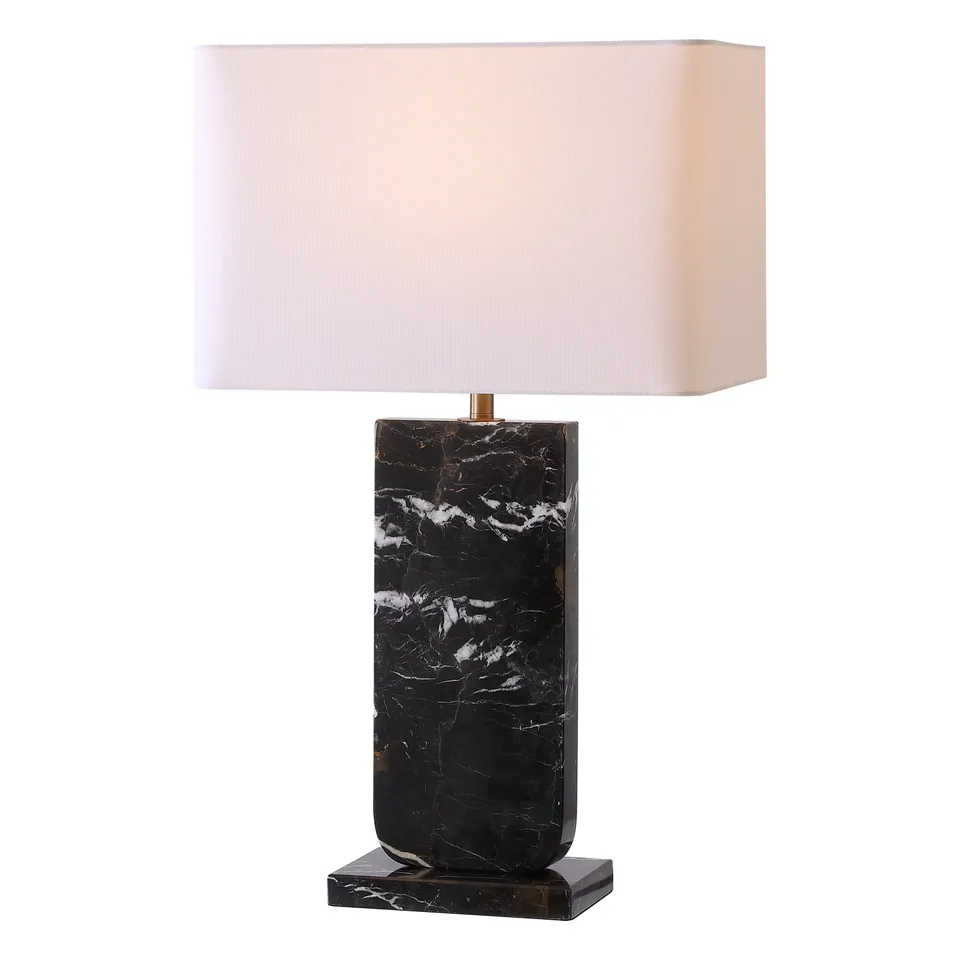 Safavieh Couture Nikolaus Marble Table Lamp, Black / White