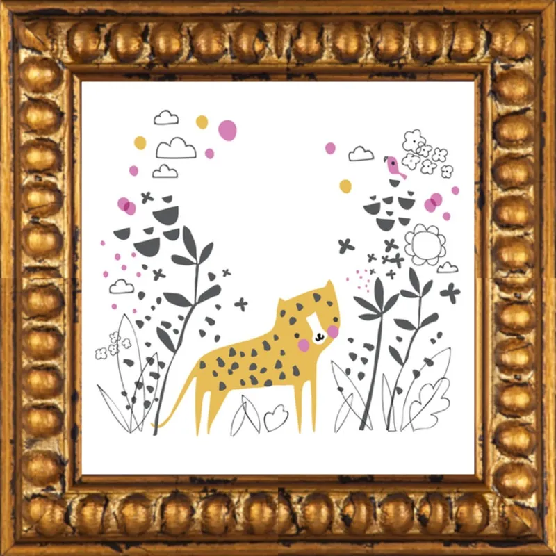Little jungle leopard by Lizzie Mackay for Artfully Walls