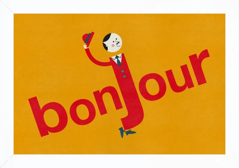 Bonjour by Blanca Gómez for Artfully Walls