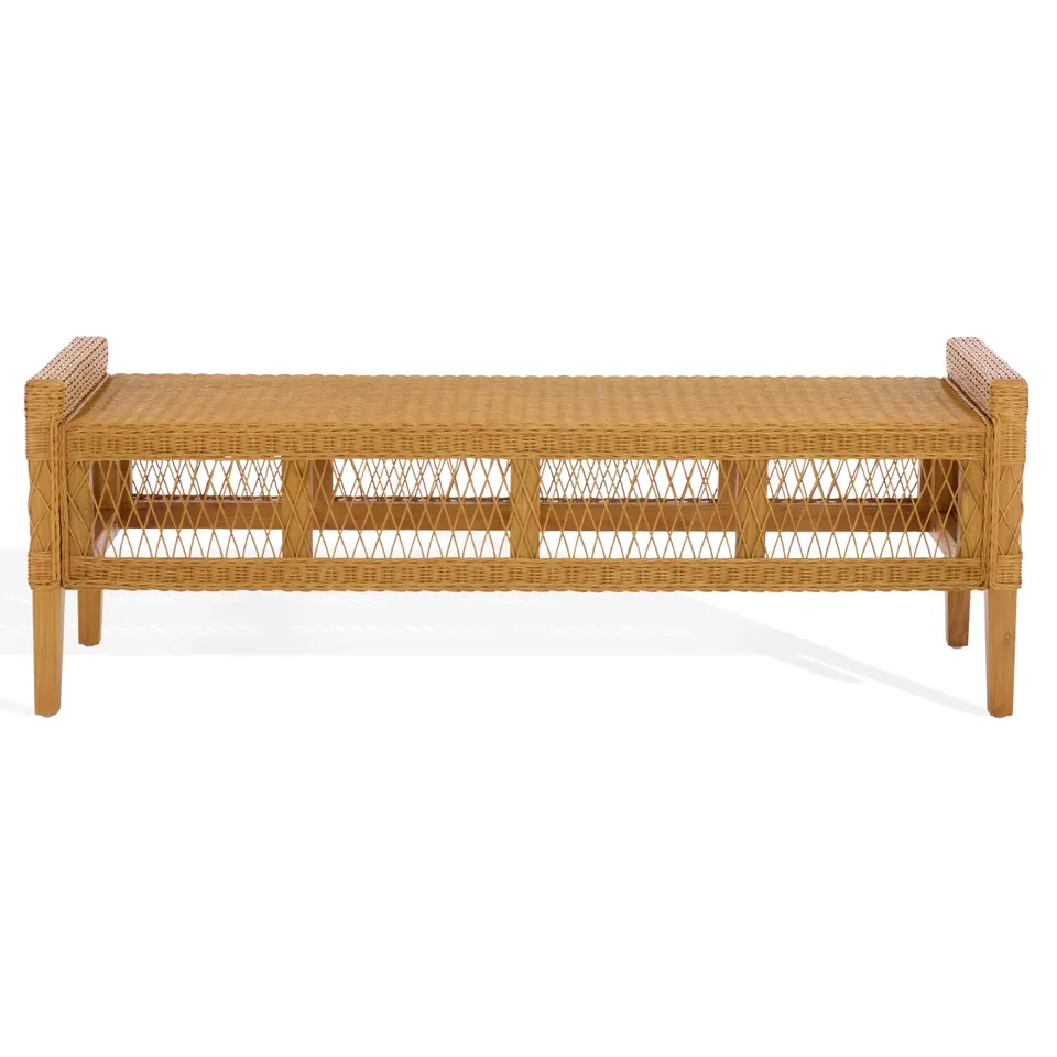 Jimmy Rattan Bench - Natural