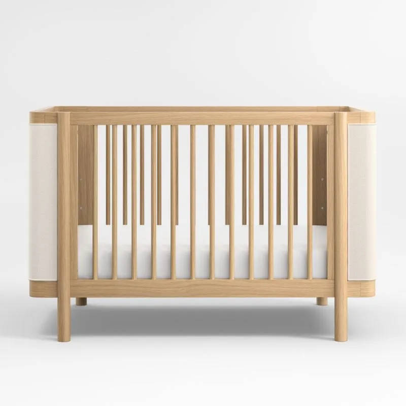Redondo Upholstered Wood Convertible Crib