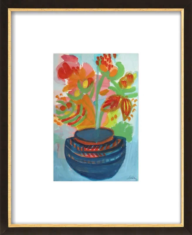 Red Flowers by Iria Fernandez Alvarez for Artfully Walls