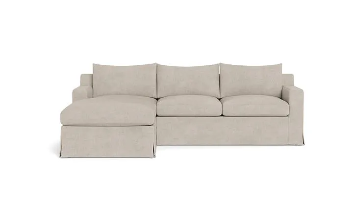 Sloan Slipcovered Left Chaise Sectional