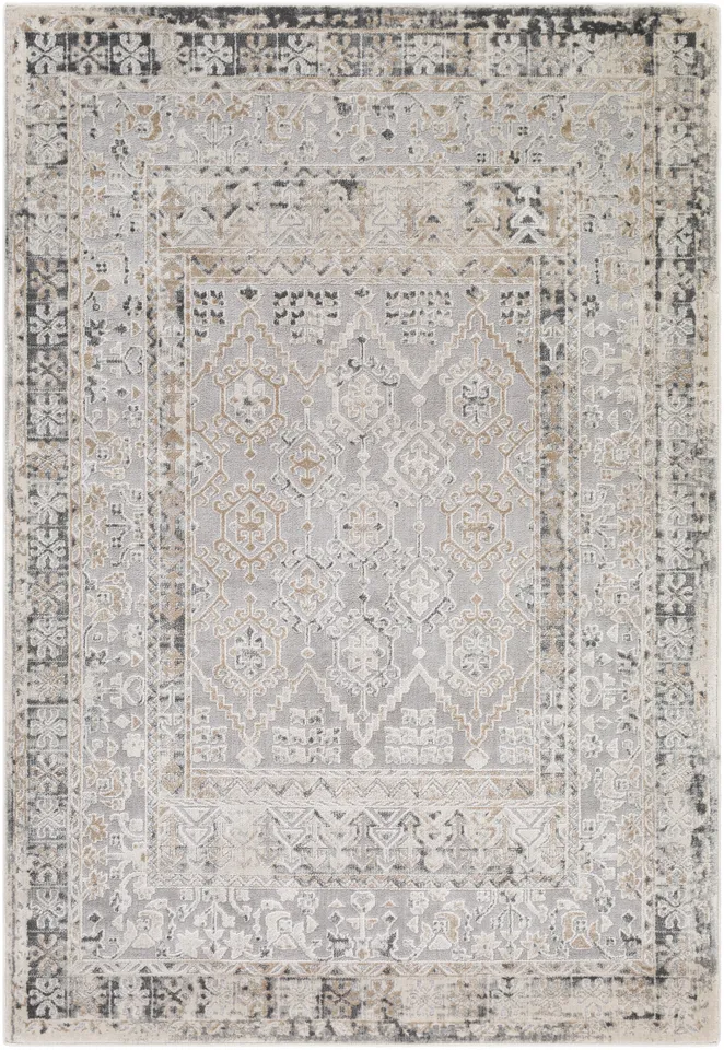 Marvel Gray Indoor 2' x 3' Machine Woven Rug