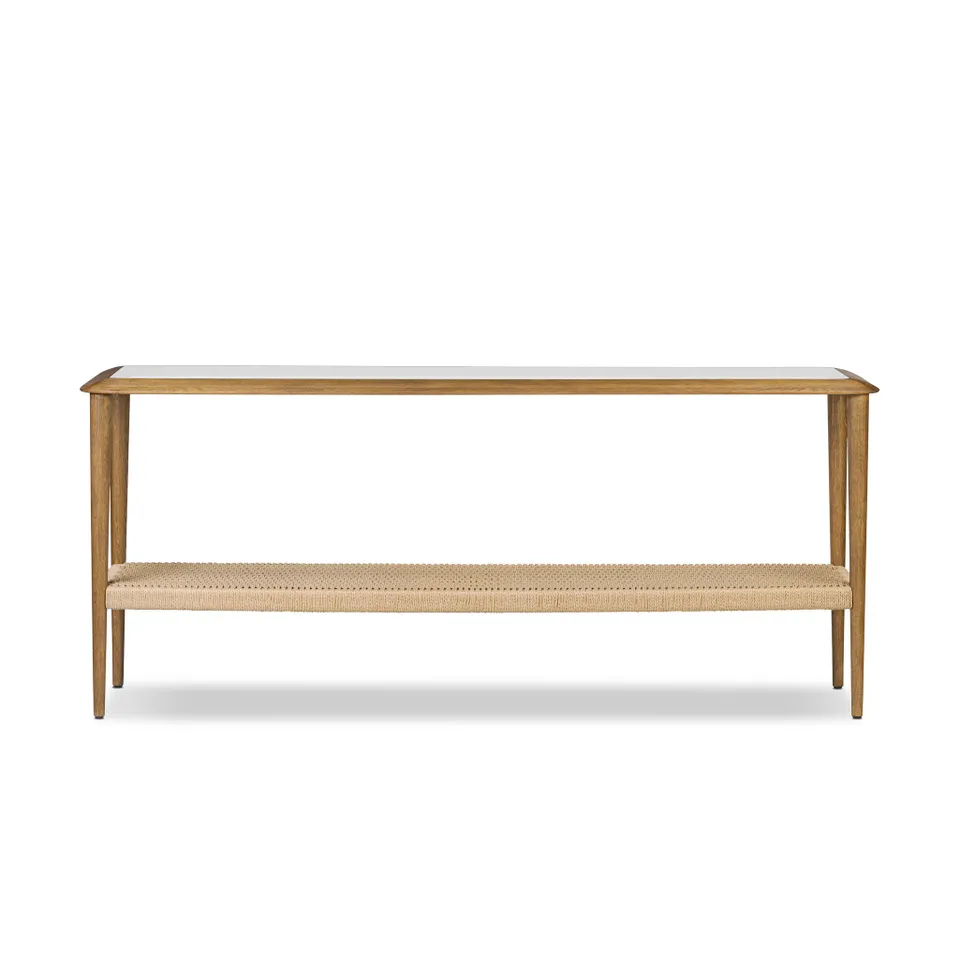 Carmelo Console Table - Tempered Glass