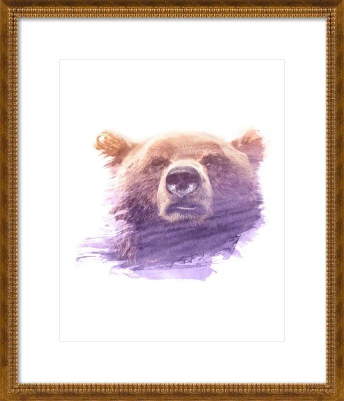 BEAR SUPERIMPOSED WATERCOLOR by Emiliano Deificus for Artfully Walls