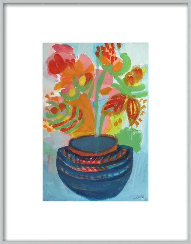 Red Flowers by Iria Fernandez Alvarez for Artfully Walls