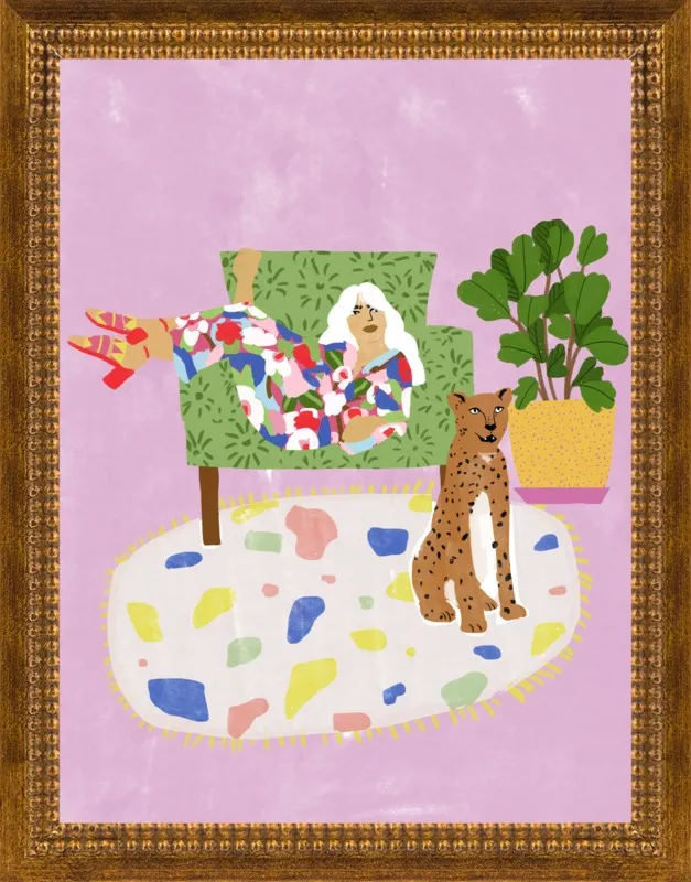 Lady and her tiger by Alja Horvat for Artfully Walls