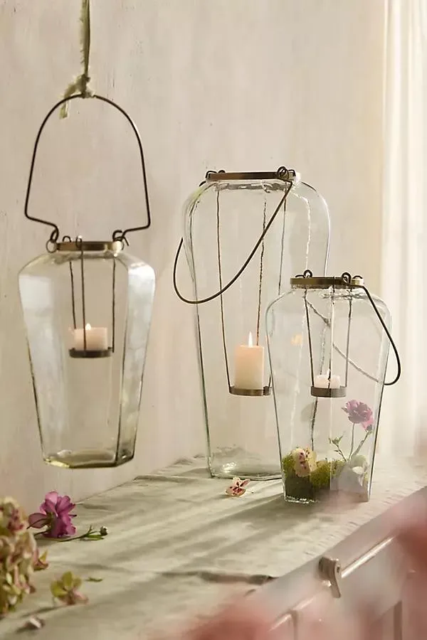 Faceted Glass Lantern