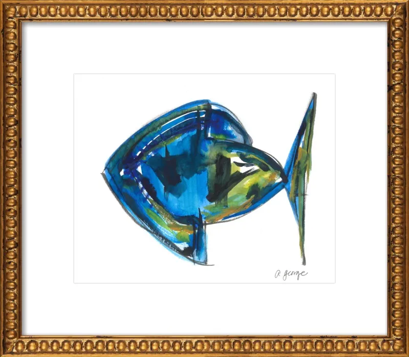 Asbtract Fish by Anthony George for Artfully Walls