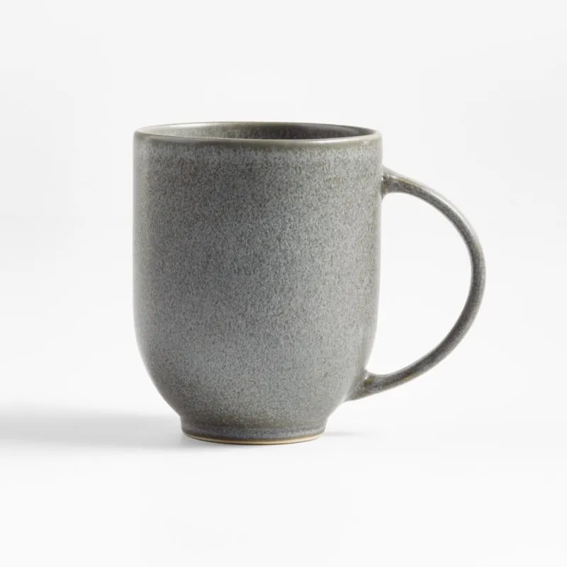 Craft 11.5-oz. Charcoal Grey Stoneware Mugs, Set of 8