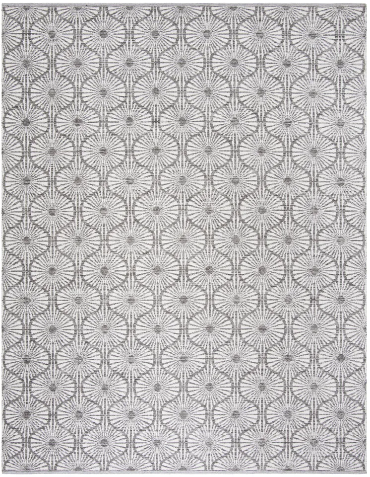 Arlo Home Hand Woven Area Rug, MTK606J, Charcoal/Ivory,  8' X 10'