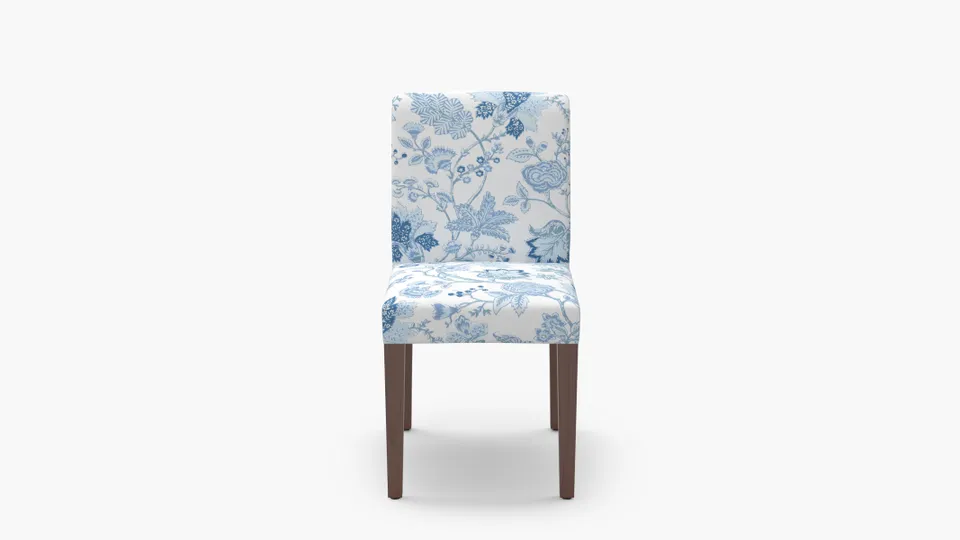 Signature Dining Chair, Delft La Vendee, Walnut Square Tapered Leg