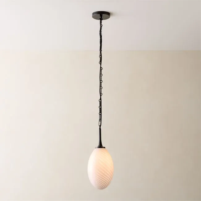 Tiro Murano Glass and Blackened Brass