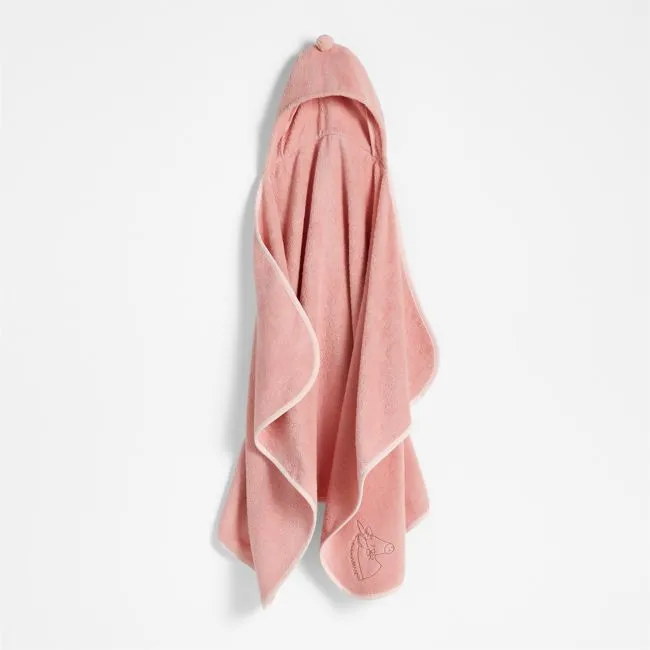 Nachi 100% Organic Cotton Pink Hooded Kids Towel